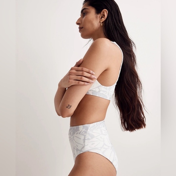 Madewell High-Cut Reversible Bikini Bottom - Picture 2 of 12